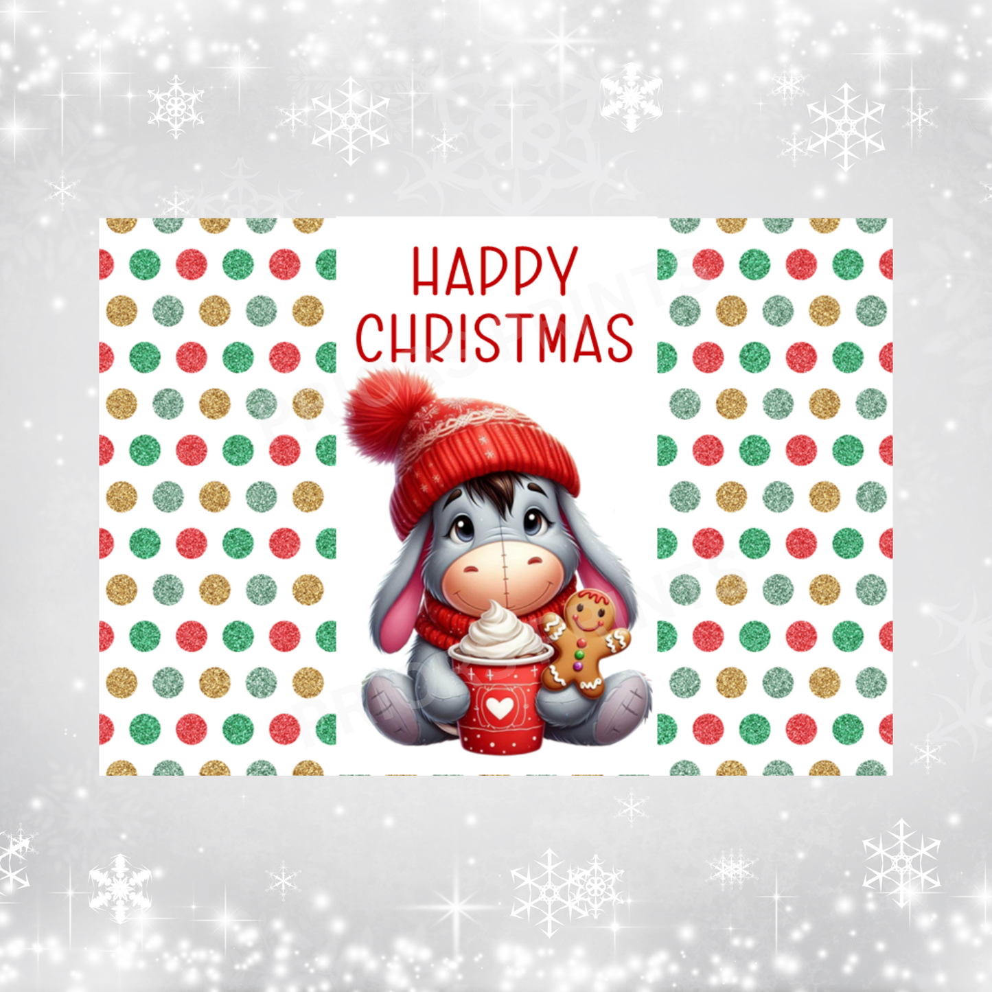 Cute Character Christmas Chocolate Bar Wrapper