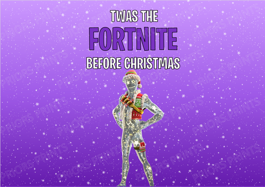 Fortnite Christmas Chocolate Bar Wrappers