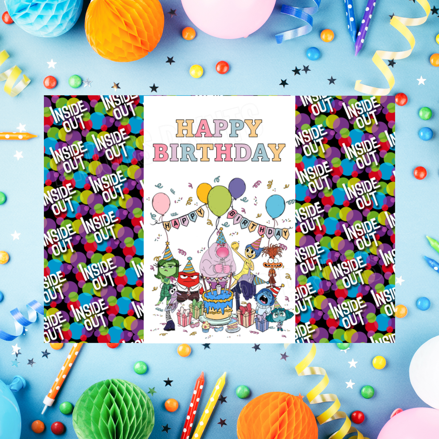 Mixed Disney Characters Birthday Chocolate Bar Wrappers I Aladdin I Beauty & The Beast I Cars I Stitch I Princess I Mickey I Spidey
