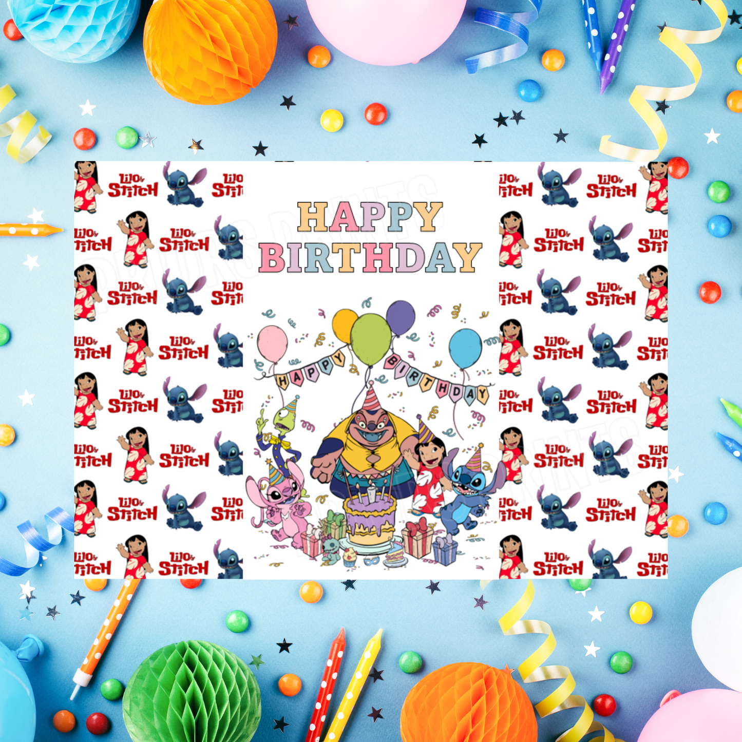 Mixed Disney Characters Birthday Chocolate Bar Wrappers I Aladdin I Beauty & The Beast I Cars I Stitch I Princess I Mickey I Spidey