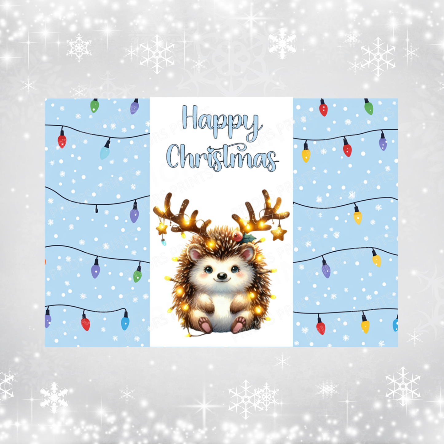 Cute Animals Christmas Chocolate Bar Wrapper