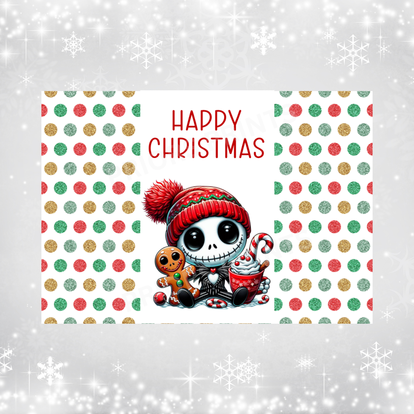 Cute Character Christmas Chocolate Bar Wrapper
