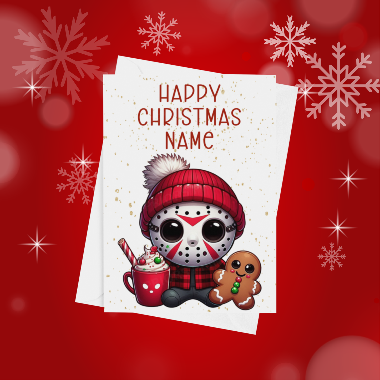 Cute Character Personalised Christmas Card