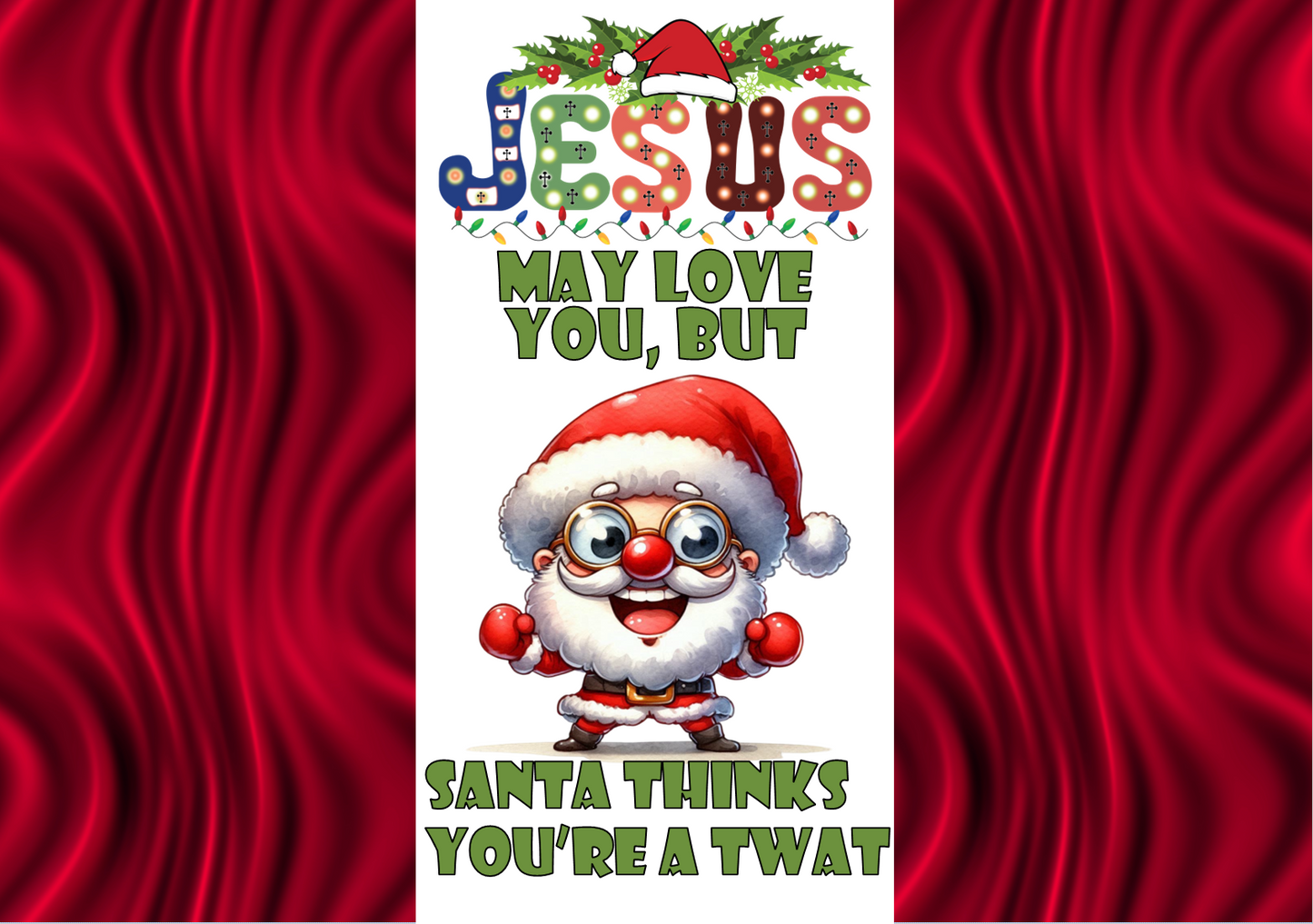 Offensive Christmas Chocolate Bar Wrappers- Jesus