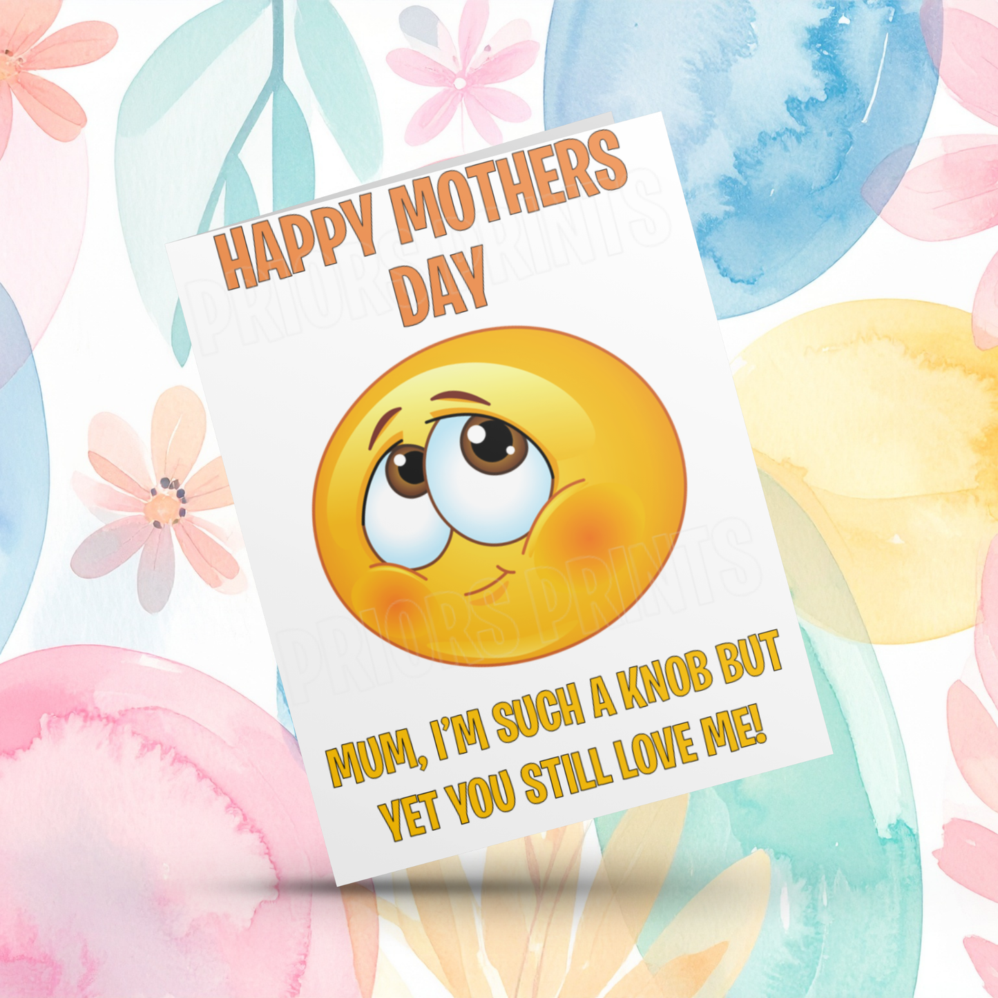 Funny Happy Mothers Day Card with Swear Words