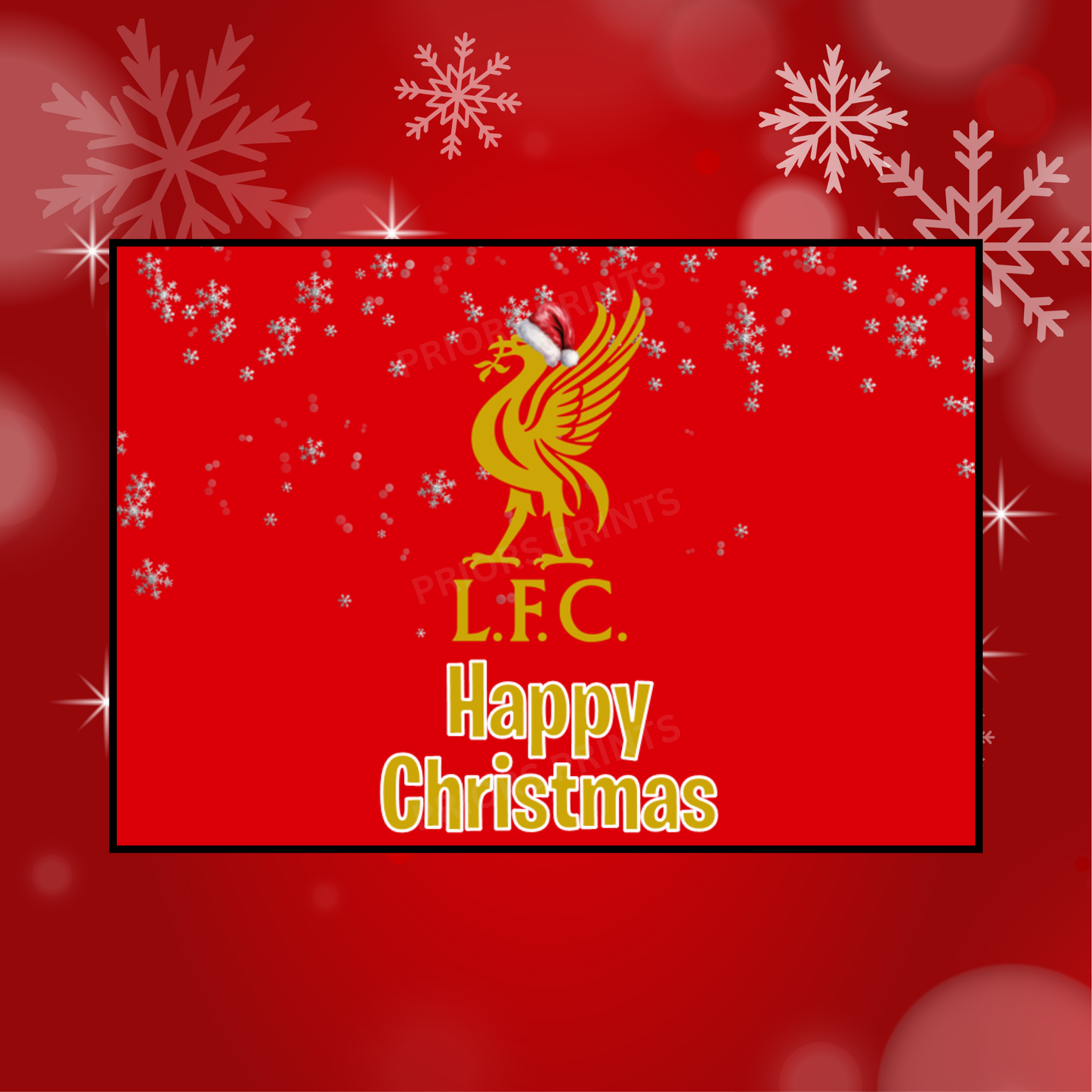 Football Teams Christmas Chocolate Bar Wrapper