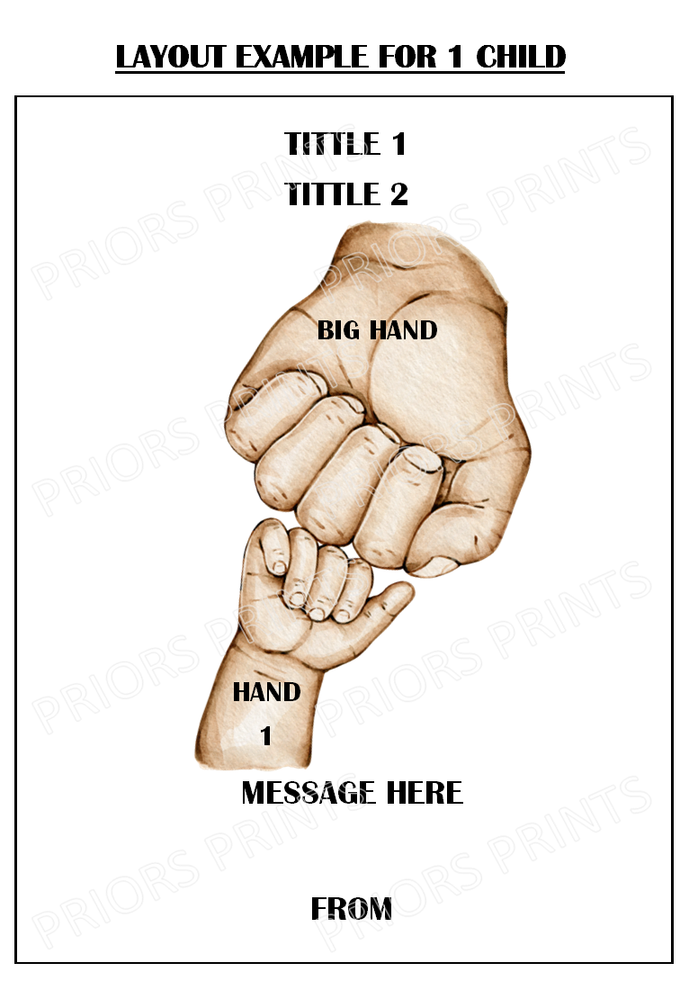 Fist Bump Family Personalised Print