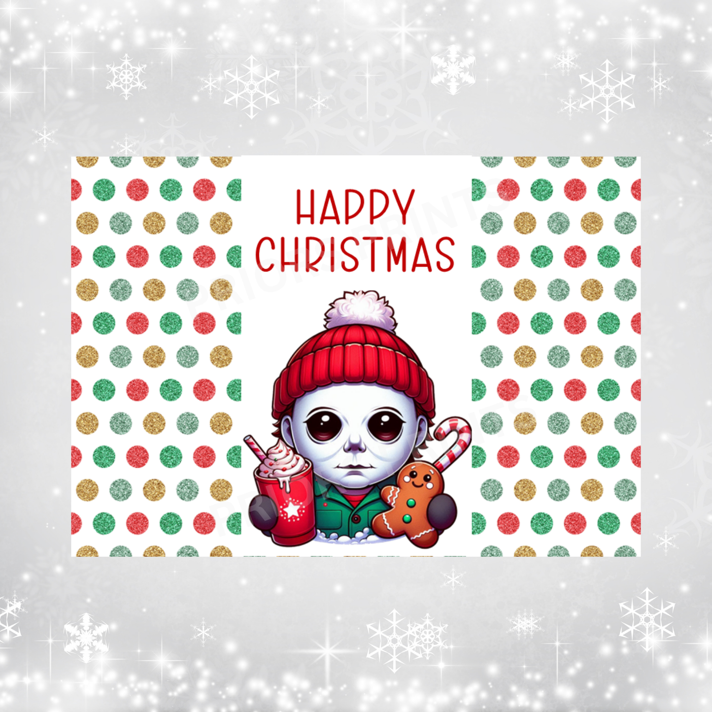 Cute Character Christmas Chocolate Bar Wrapper