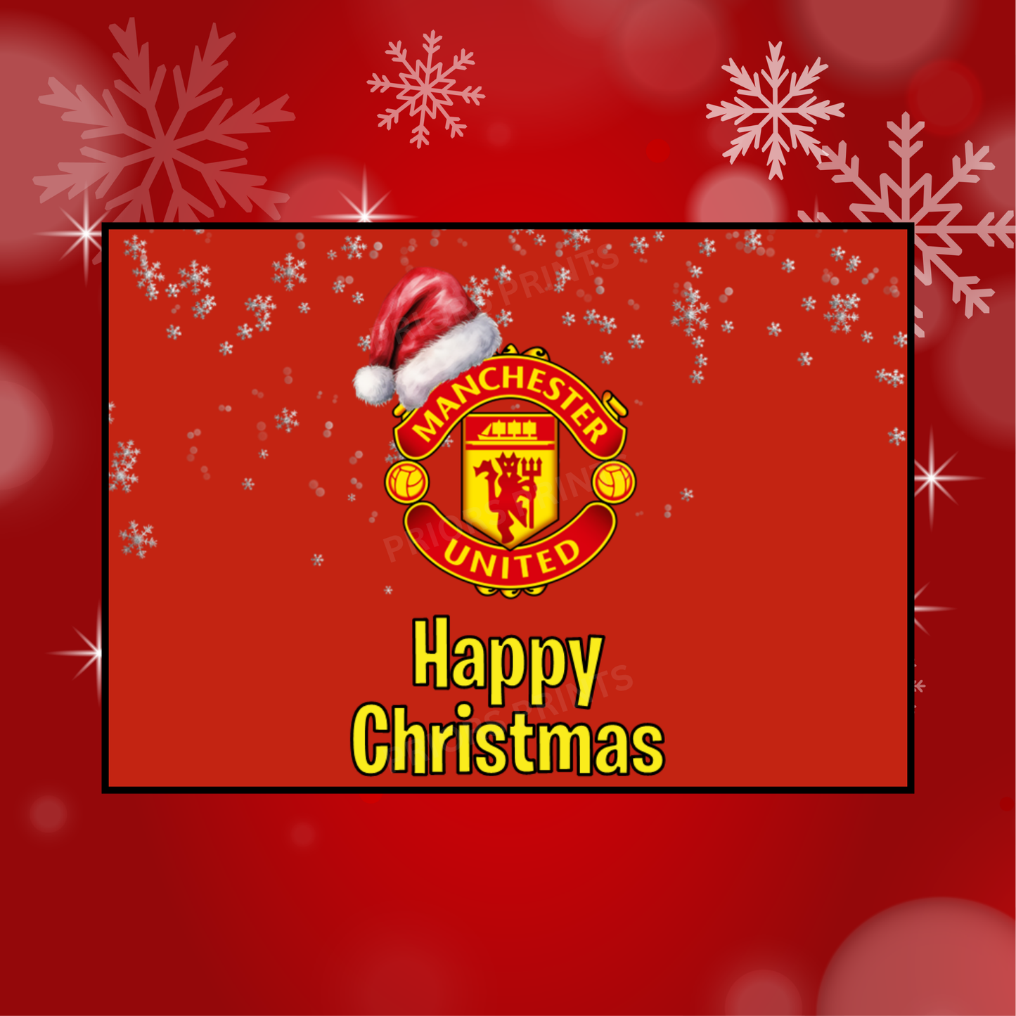 Football Teams Christmas Chocolate Bar Wrapper