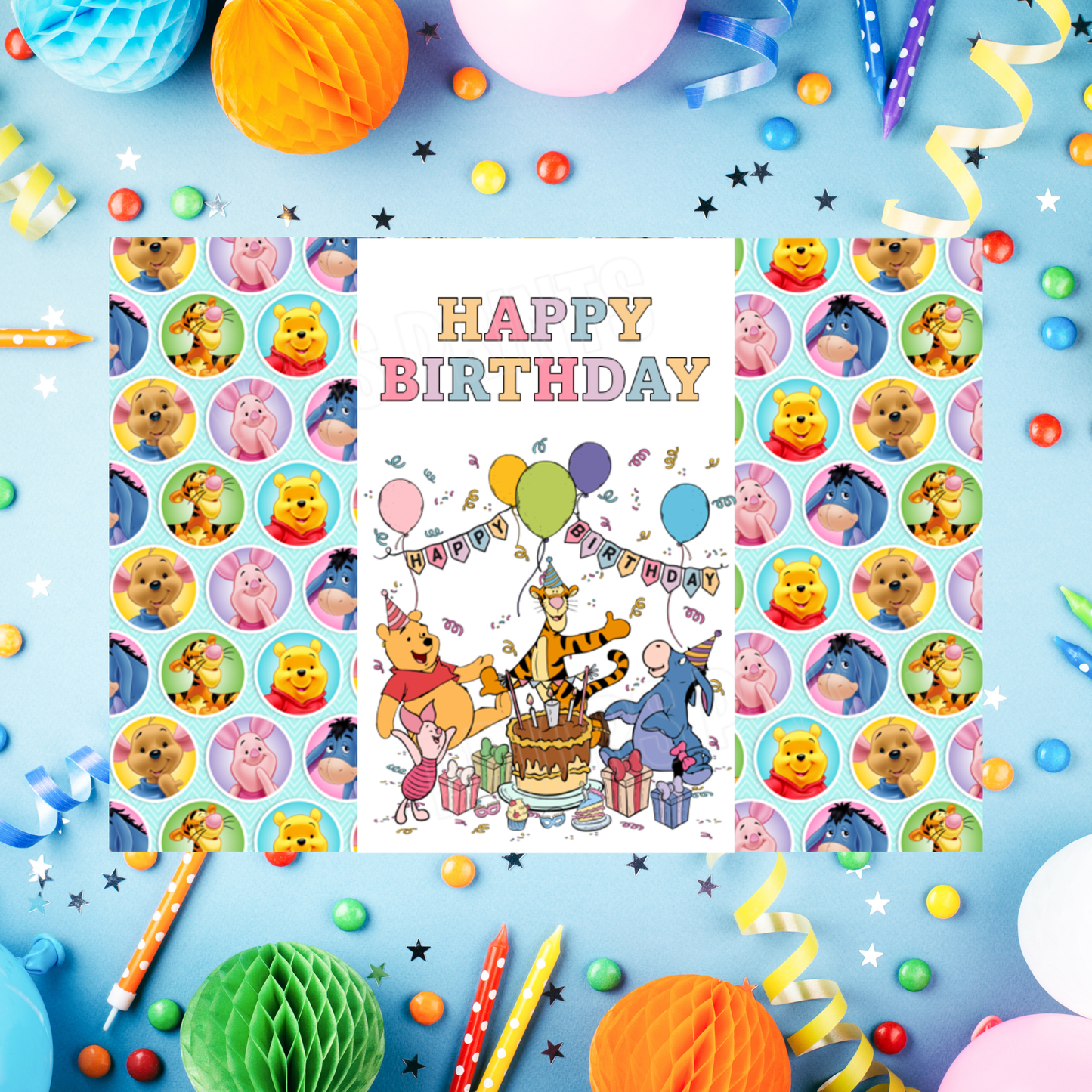 Mixed Disney Characters Birthday Chocolate Bar Wrappers I Aladdin I Beauty & The Beast I Cars I Stitch I Princess I Mickey I Spidey