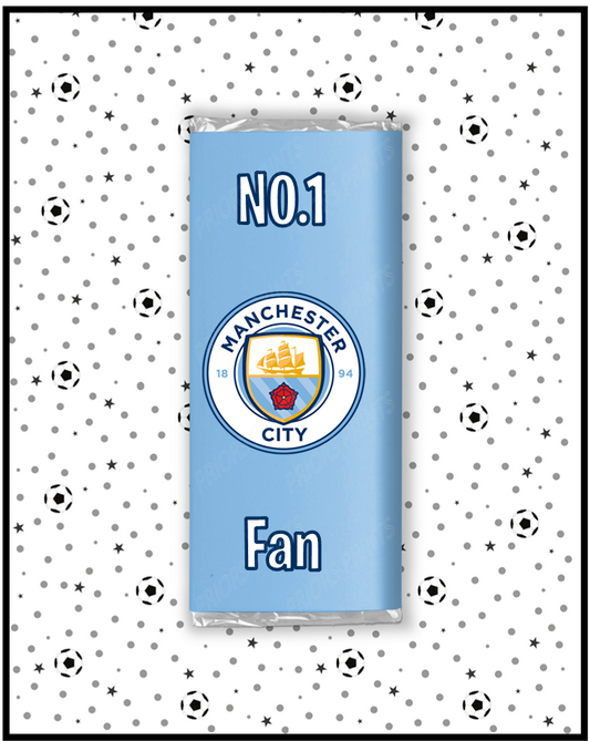 Manchester City Chocolate Bar Wrappers