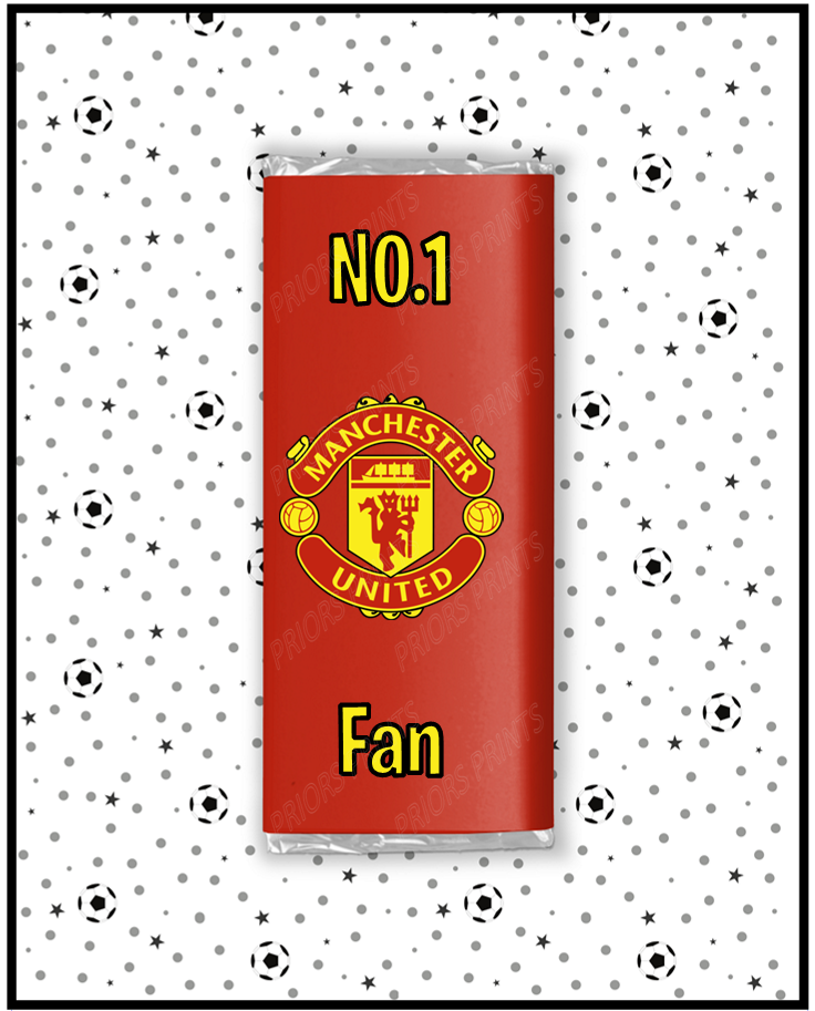 Manchester United Chocolate Bar Wrappers