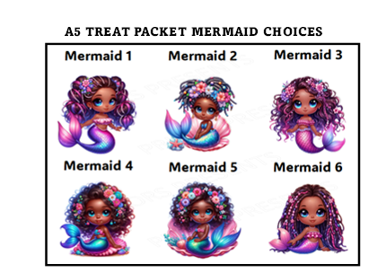 Small Mermaid- Style 2  Treat Packets