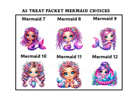 Small Mermaid- Style 2  Treat Packets