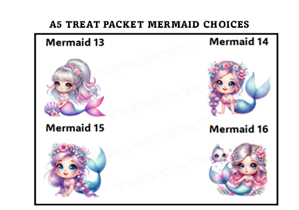 Small Mermaid- Style 2  Treat Packets