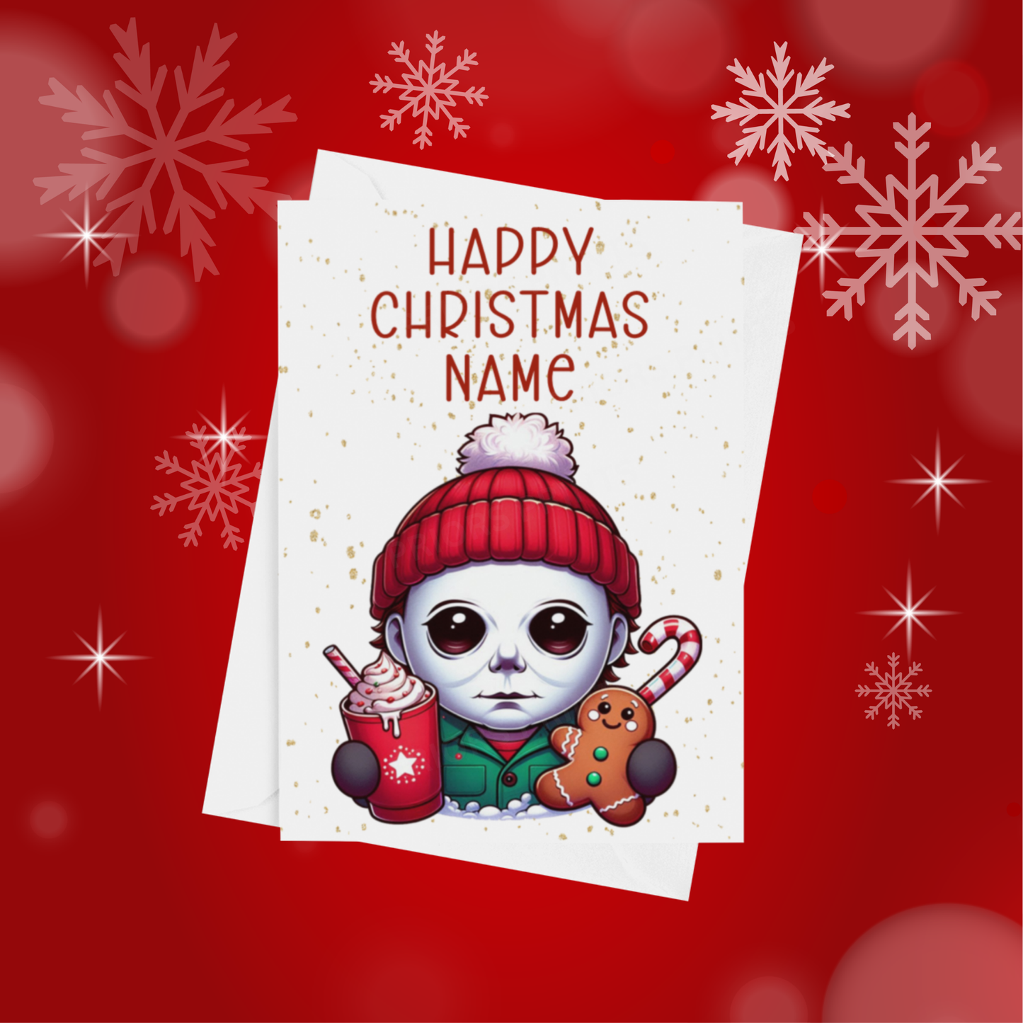 Cute Character Personalised Christmas Card