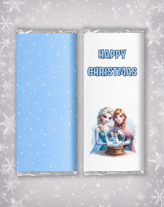 Elsa & Anna Chocolate Bar Wrappers