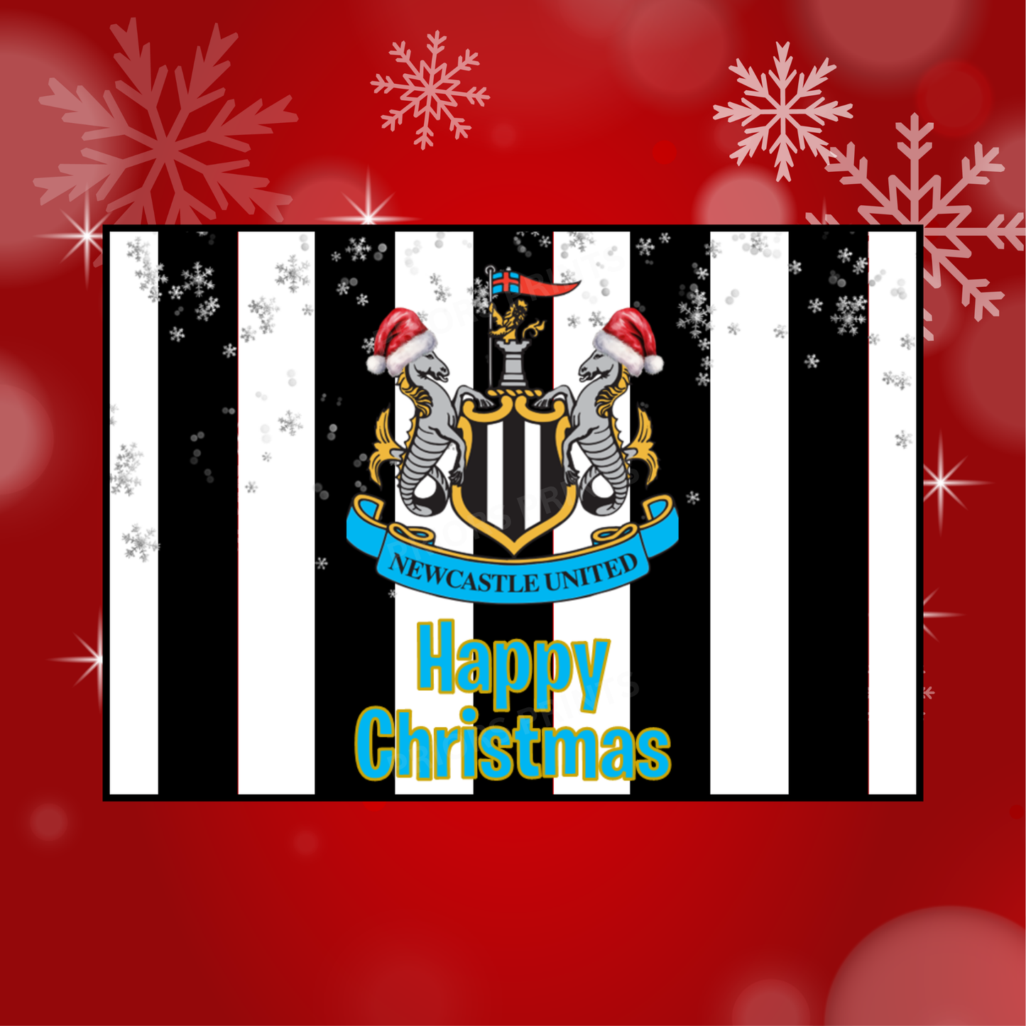 Football Teams Christmas Chocolate Bar Wrapper