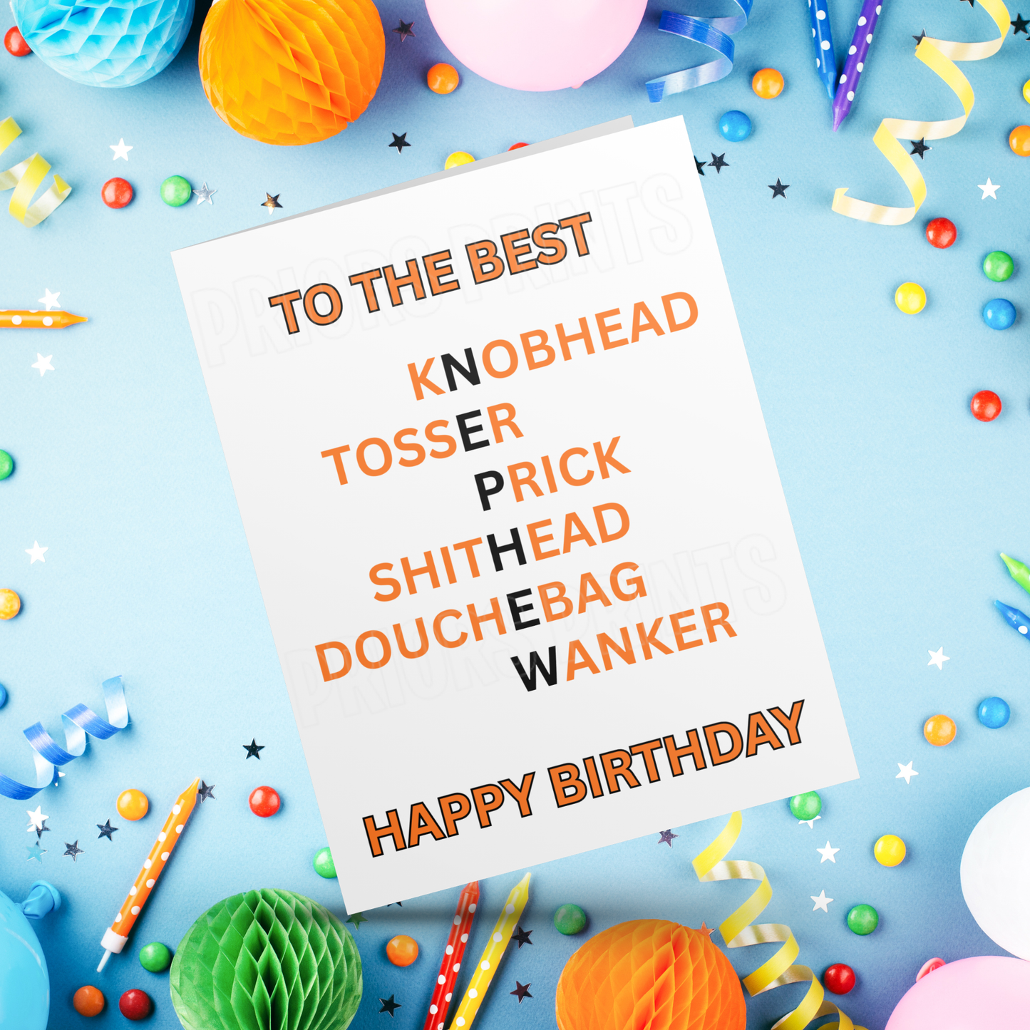 Funny/Offensive Birthday Card with Swear Words for Family Members Mum I Dad I Brother I Sister I Grandad I Daughter I Niece I Son I Nephew
