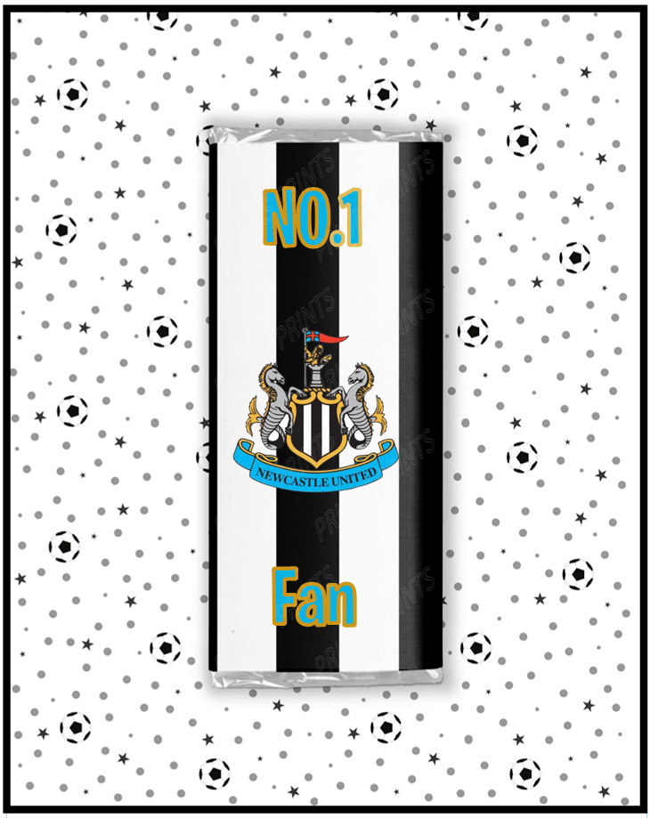 Newcastle United Chocolate Bar Wrappers