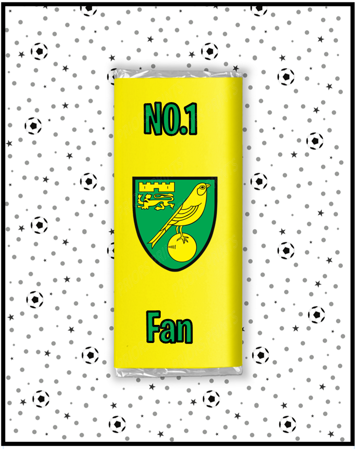 Norwich City Chocolate Bar Wrappers