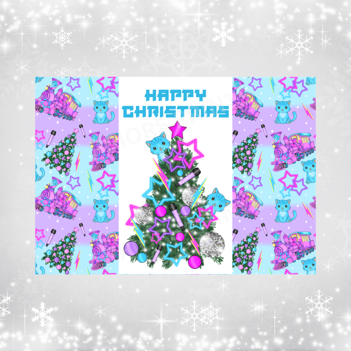 K Pop Tree Christmas Chocolate Bar Wrapper