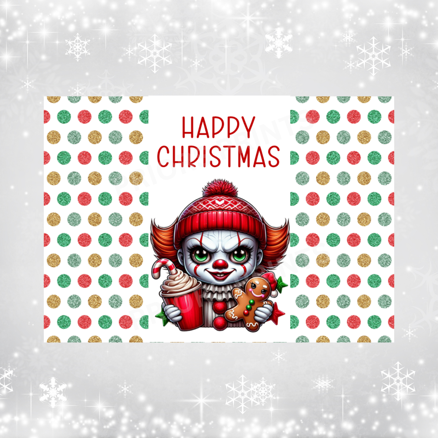 Cute Character Christmas Chocolate Bar Wrapper
