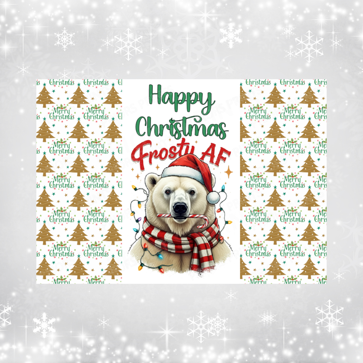 Grumpy Animals Christmas Chocolate Bar Wrapper