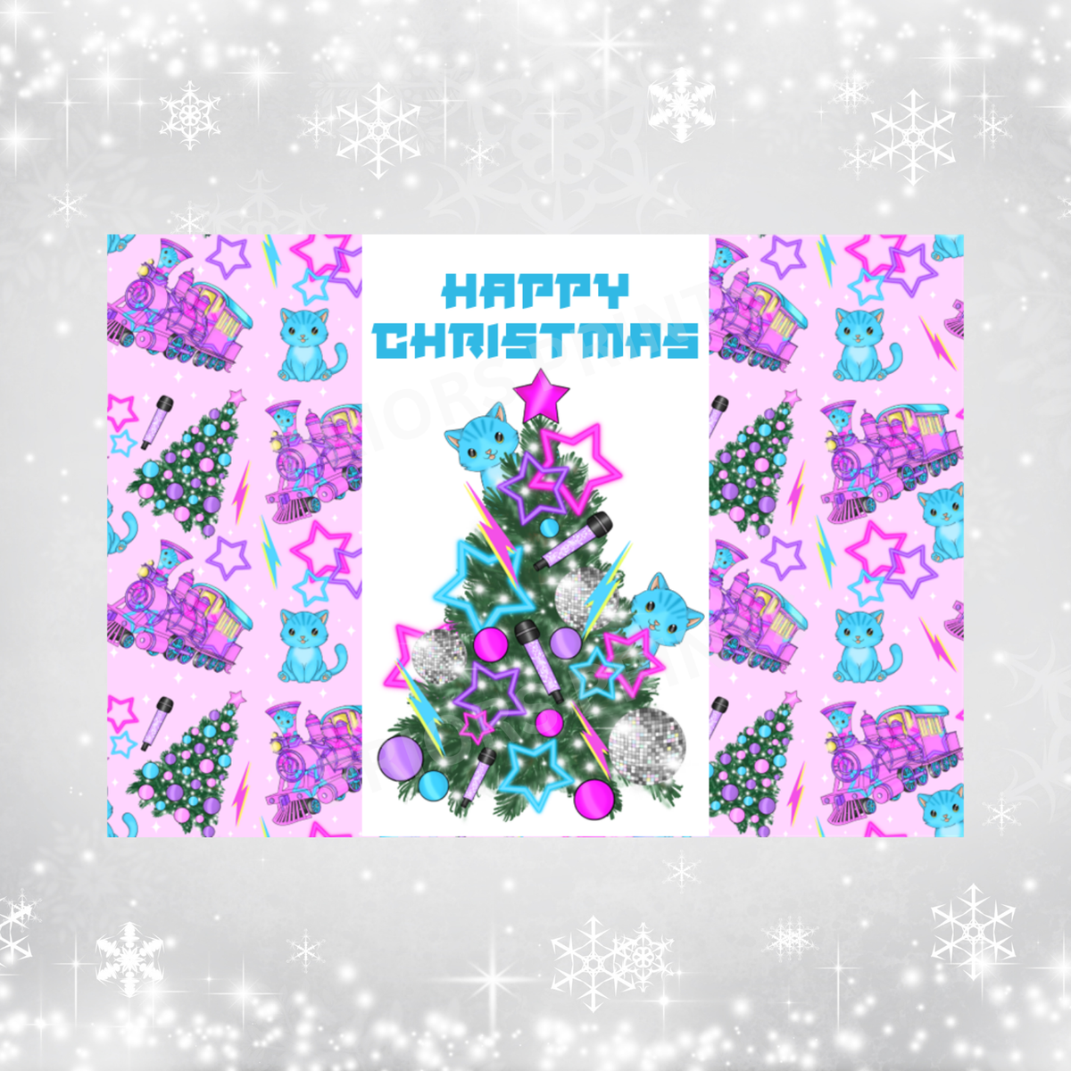 K Pop Tree Christmas Chocolate Bar Wrapper