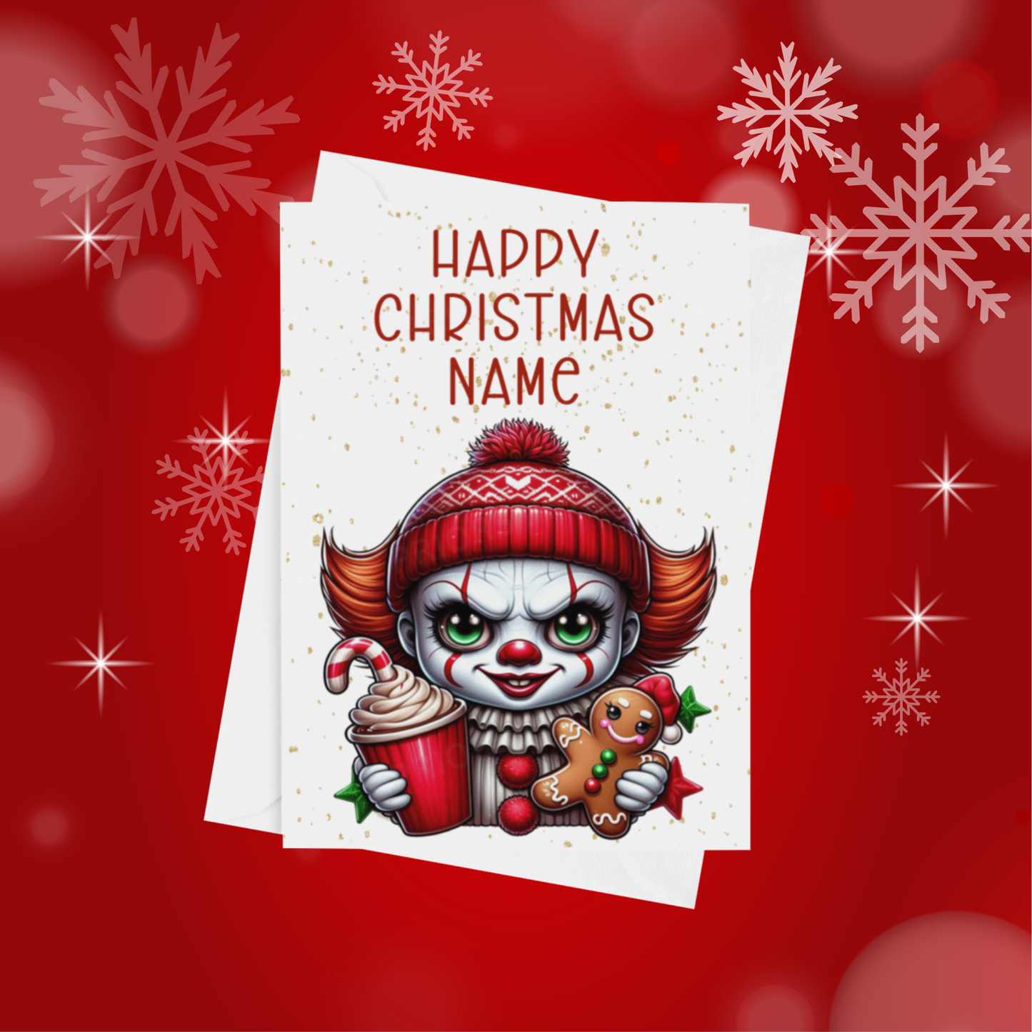 Cute Character Personalised Christmas Card