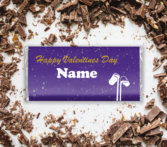 Dairy Milk Personalised Valentines Chocolate Bar Wrapper