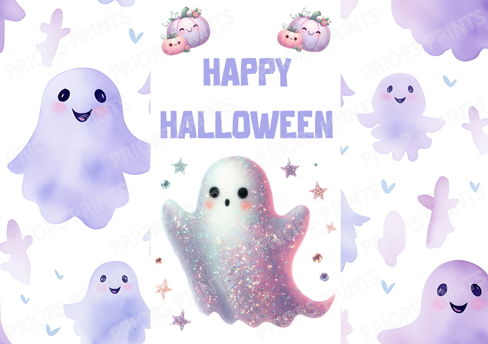 Pastel Halloween Chocolate Bar Wrappers