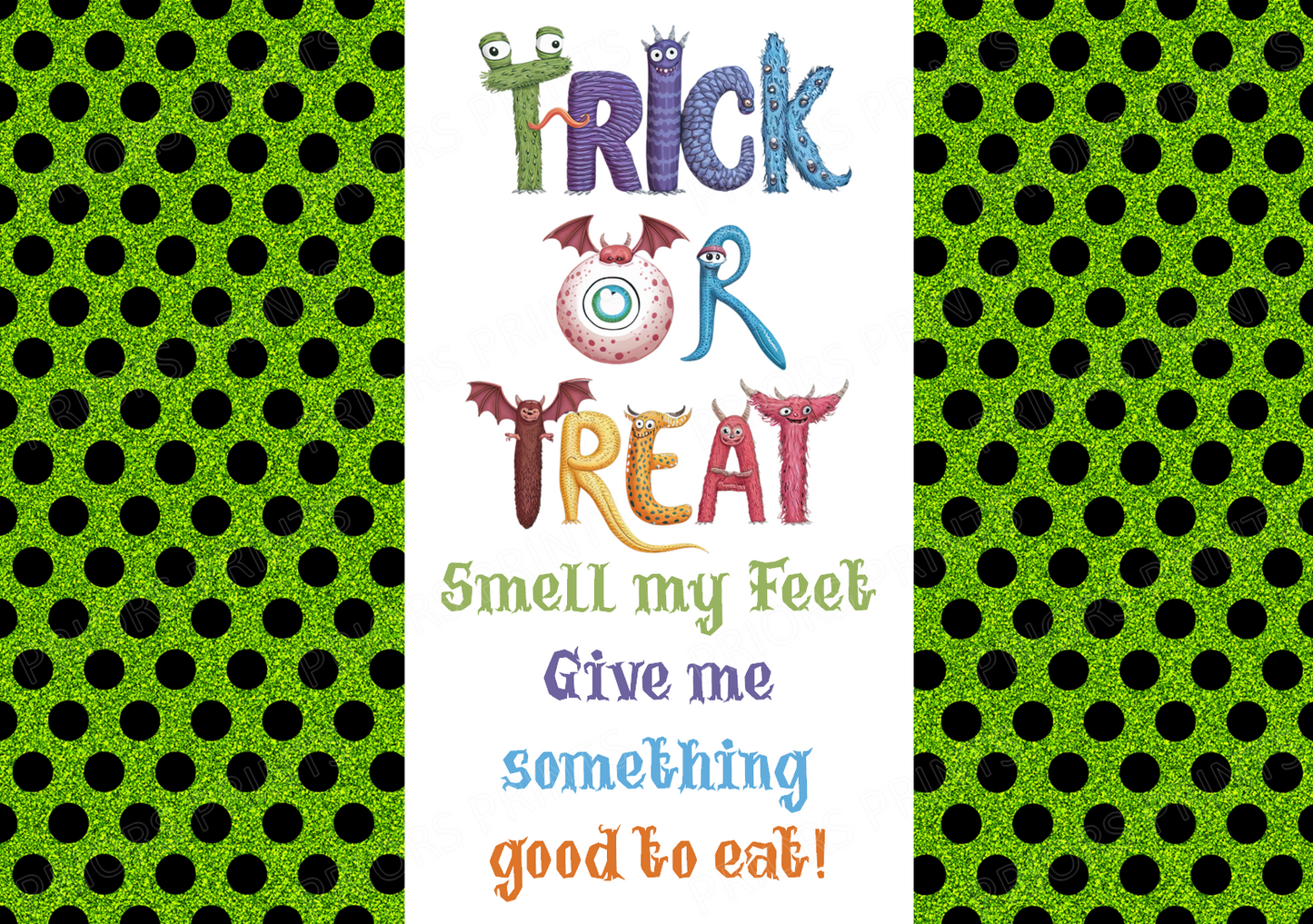 Trick or Treat Halloween Chocolate Bar Wrappers