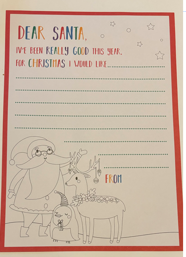 Colour Your Own Santa Letter Set