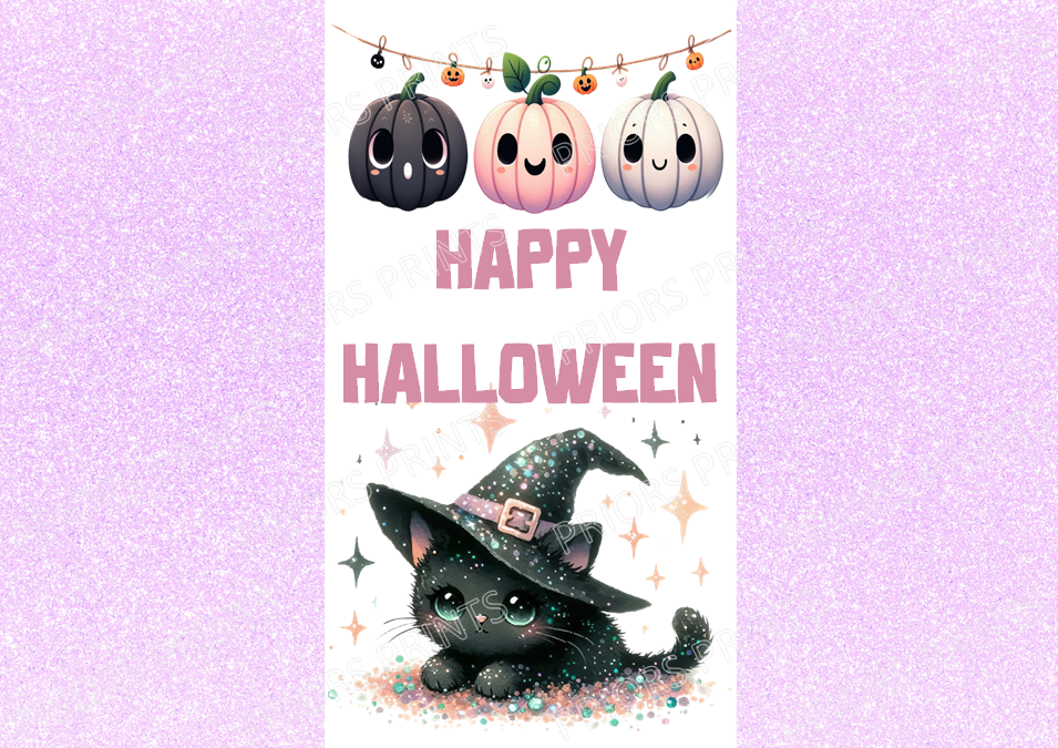 Pastel Halloween Chocolate Bar Wrappers