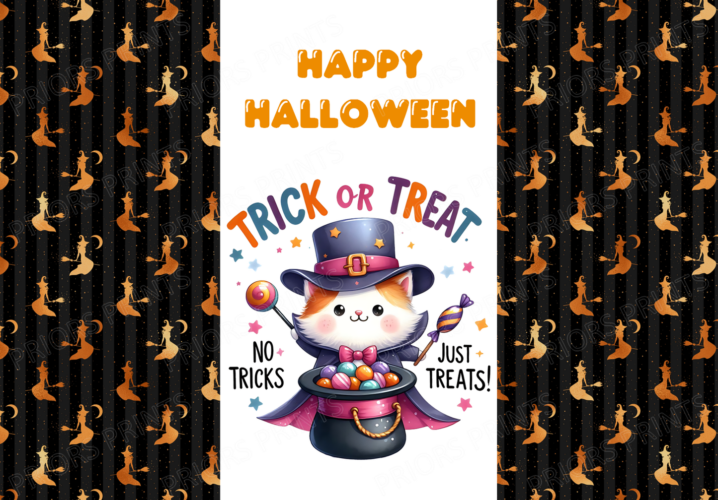 Trick or Treat Halloween Chocolate Bar Wrappers