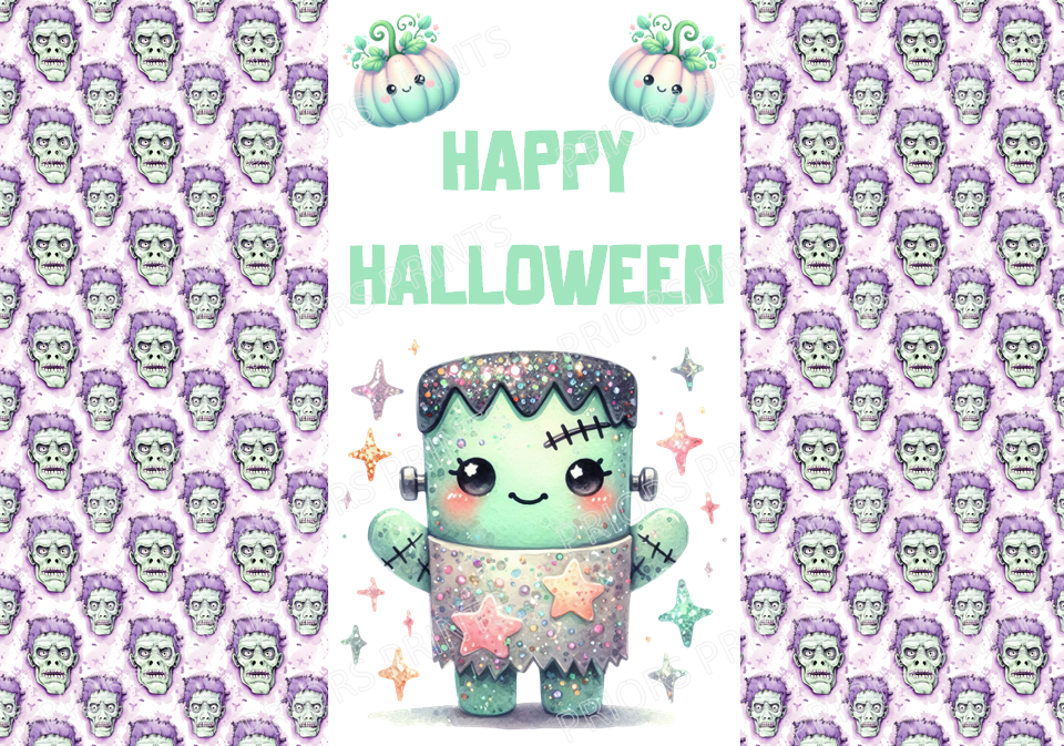 Pastel Halloween Chocolate Bar Wrappers