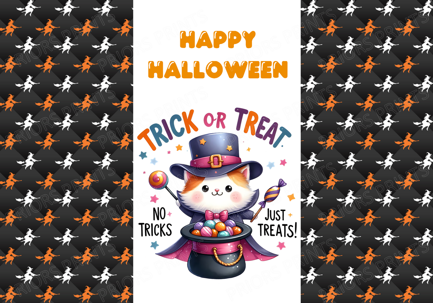 Trick or Treat Halloween Chocolate Bar Wrappers