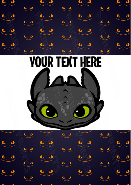 How To Train Your Dragon Chocolate Bar Wrappers- To add own Text