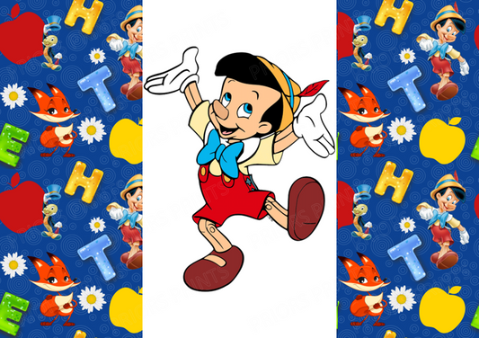 Pinocchio Chocolate Bar Wrapper- Plain (No Text)
