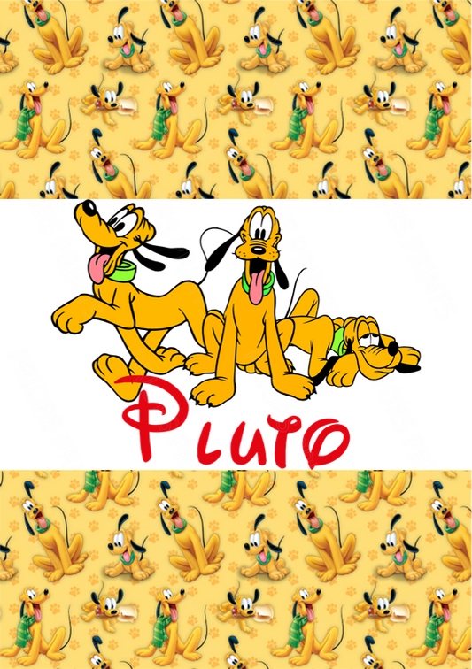 Pluto Chocolate Bar Wrapper- Plain (No Text)