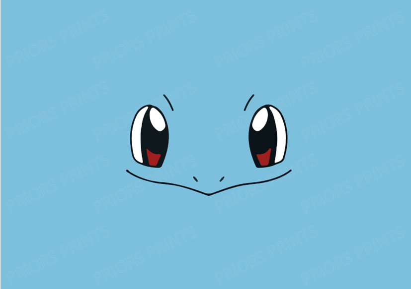 Pokemon Faces Chocolate Bar Wrapper- Plain (No Text)