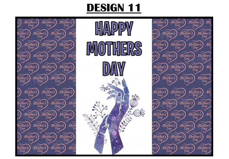 Mothers Day Flowers Chocolate Bar Wrappers