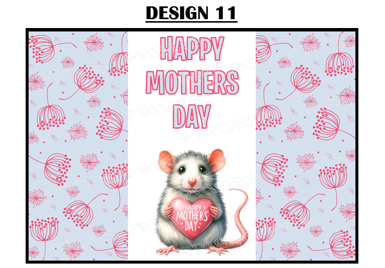 Mothers Day Animals Chocolate Bar Wrappers