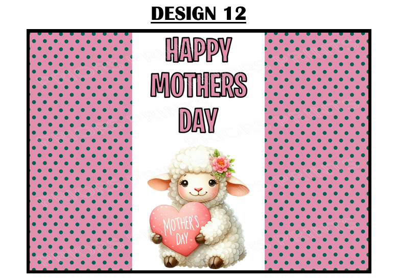 Mothers Day Animals Chocolate Bar Wrappers