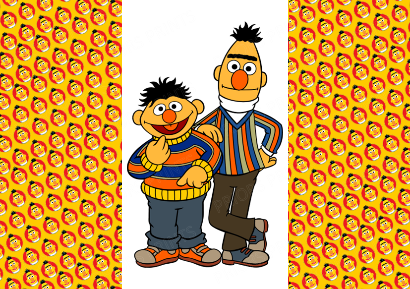 Sesame Street Chocolate Bar Wrapper- Plain (No Text)