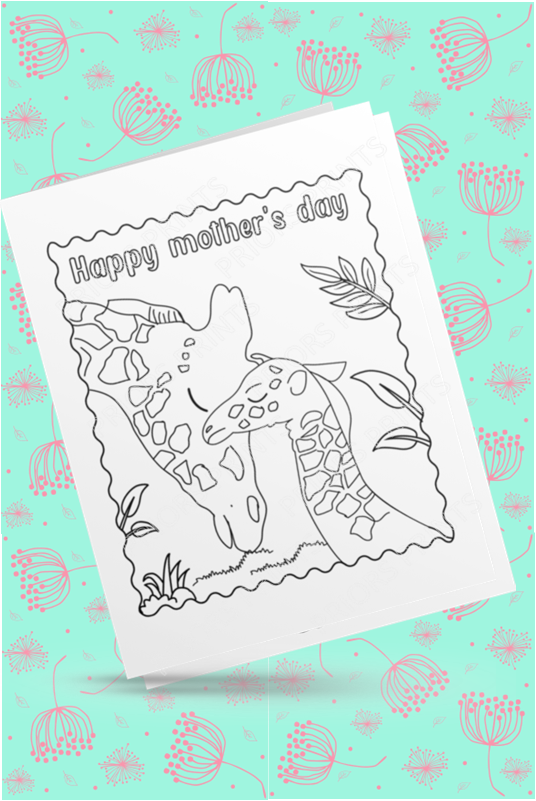 Colour Your Own Mothers Day Cards Cards