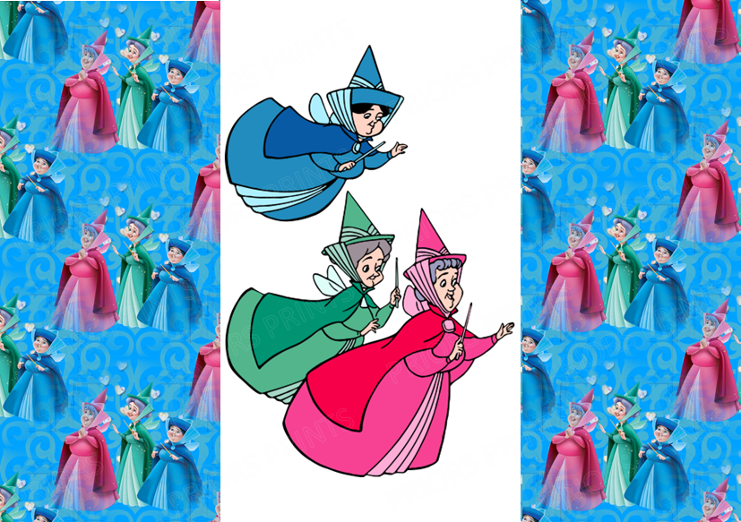Sleeping Beauty Chocolate Bar Wrapper- Plain (No Text)