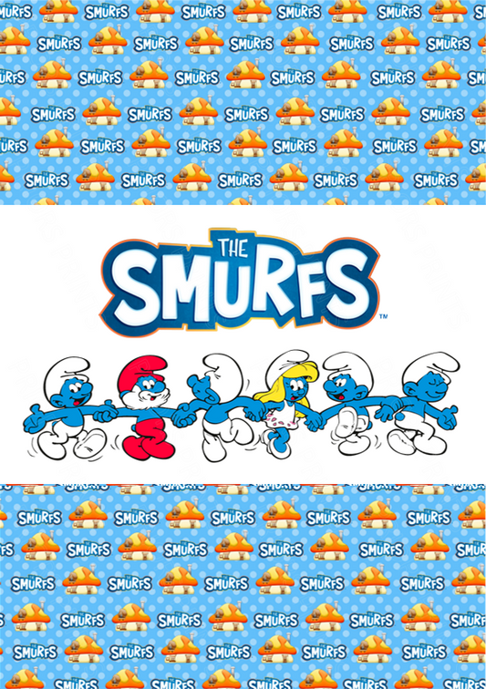 Smurfs Chocolate Bar Wrapper- Plain (No Text)