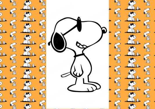 Snoopy Chocolate Bar Wrapper- Plain (No Text)